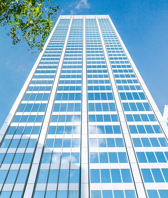 Looking up at 399 Park Avenue in Manhattan