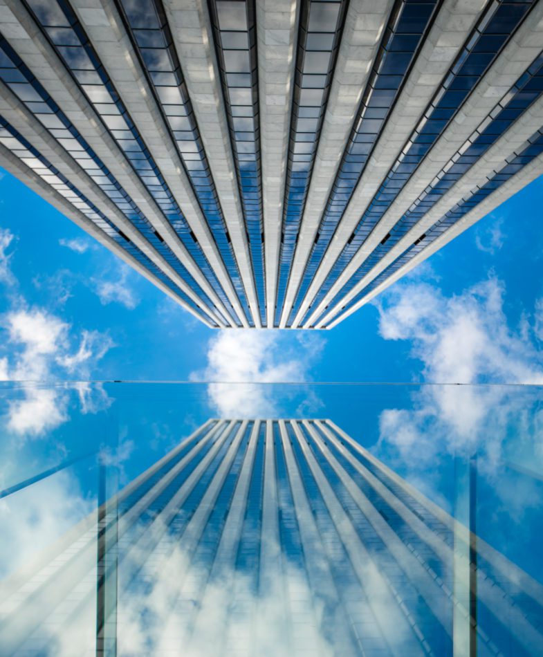 Looking up at 767 Fifth Avenue