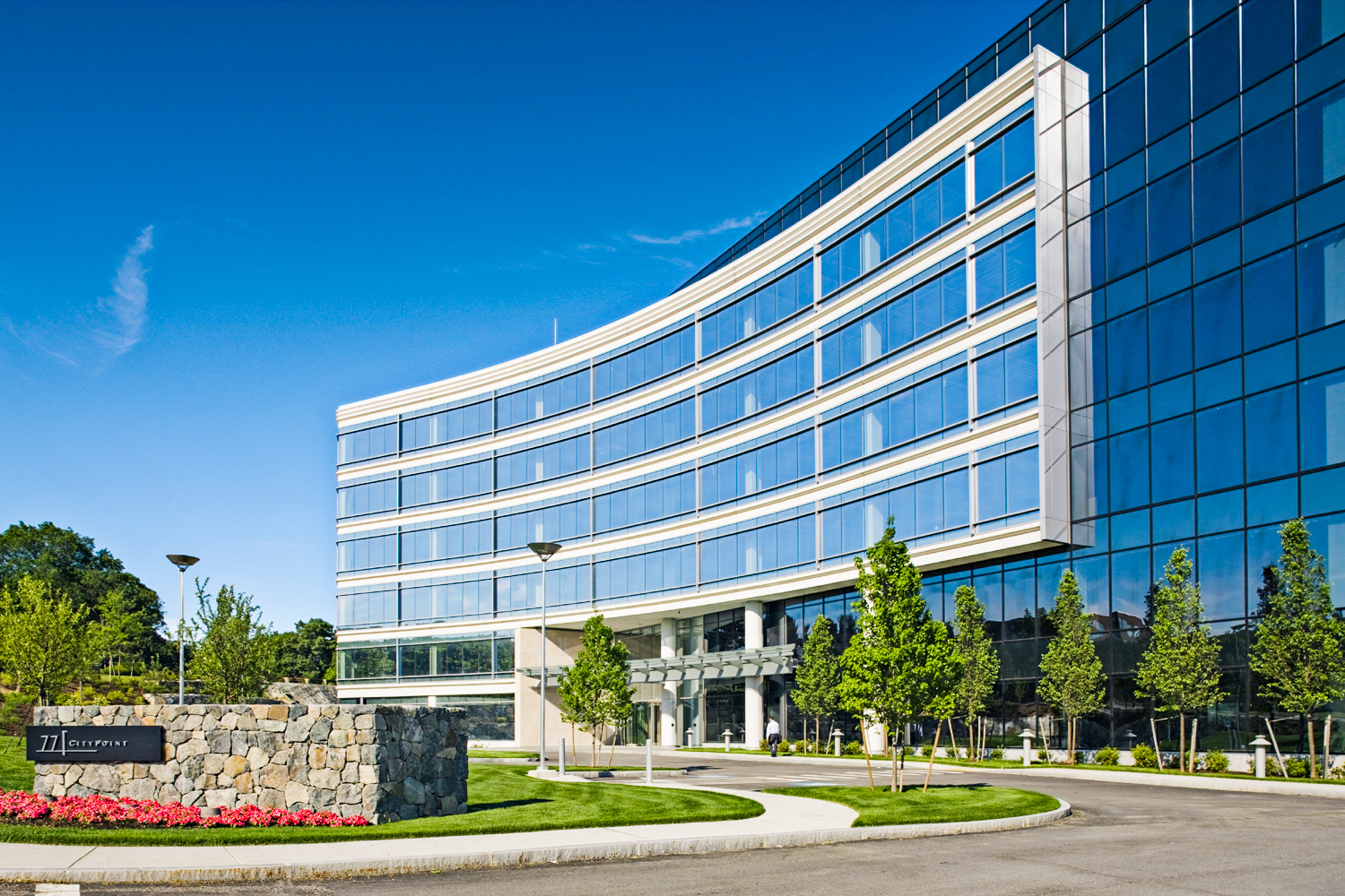 Front exterior of a building at City Point.