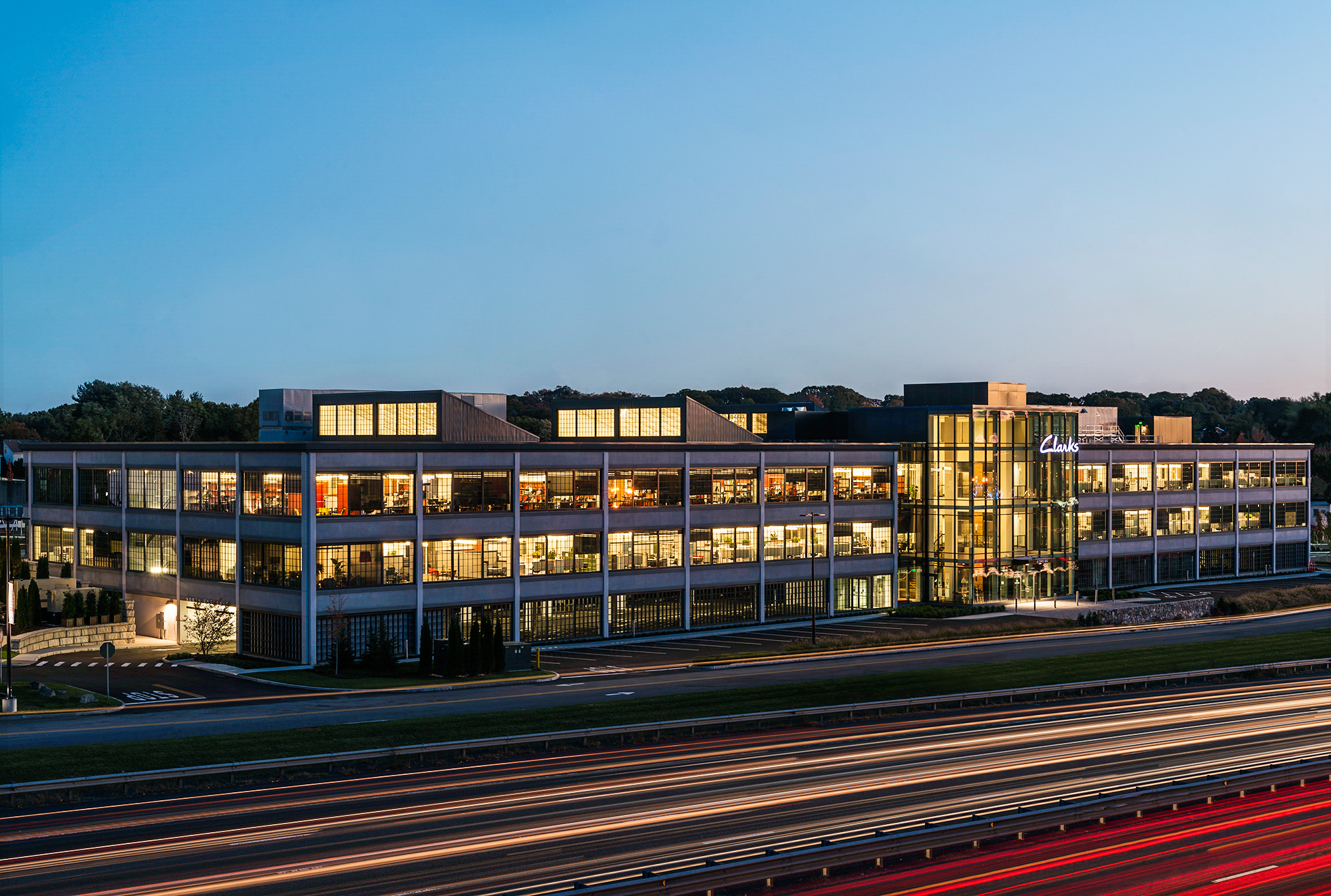 A building of City Point overlooking Interstate 95.