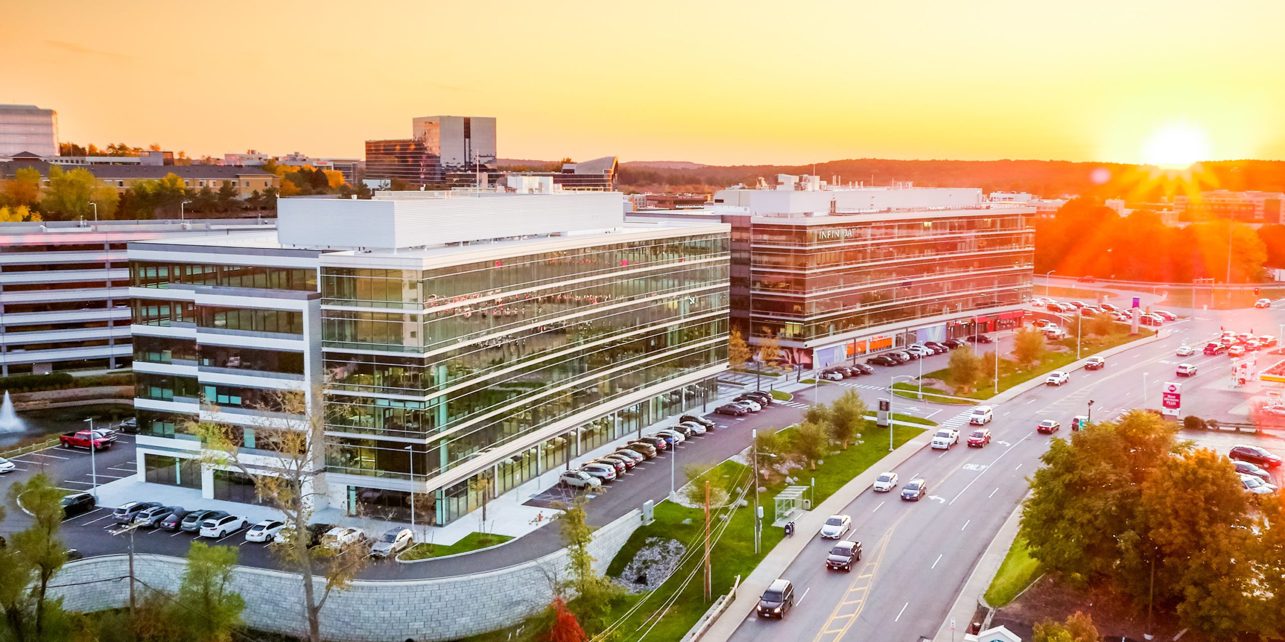 City Point campus at sunrise.