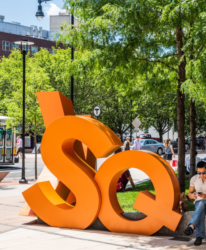 Art Sculpture in Kendall Square.