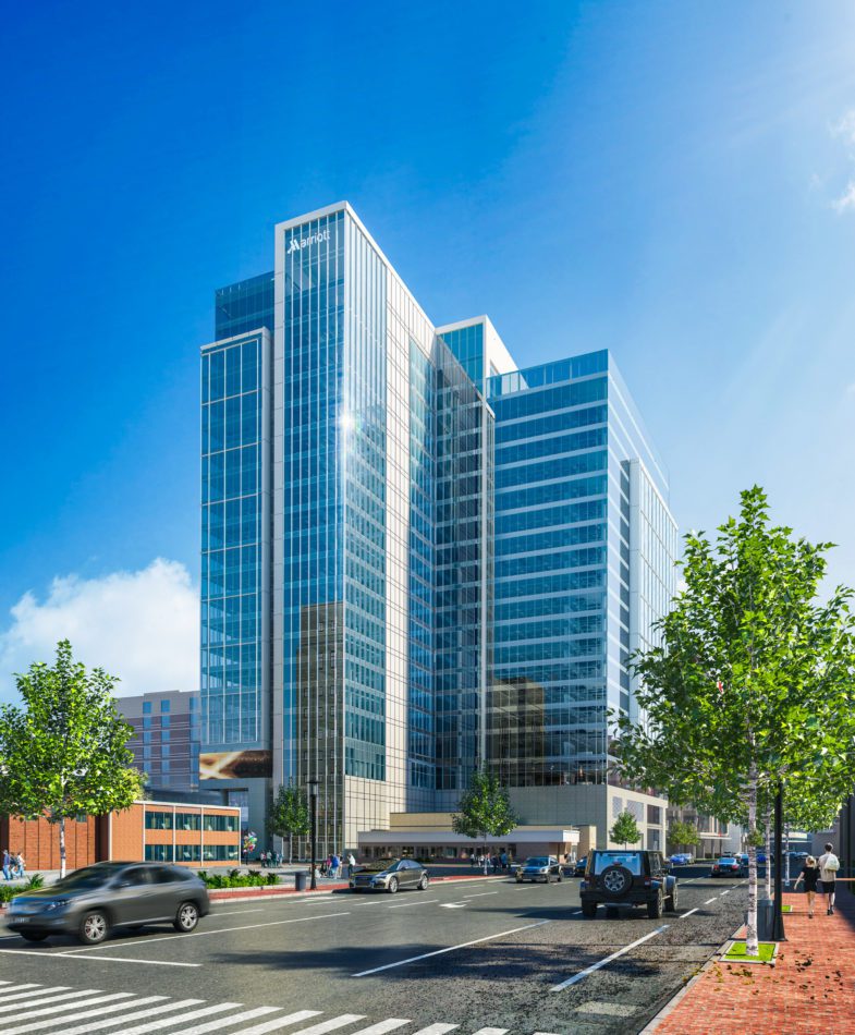 Architect's Rendering of Marriott Bethesda HQ