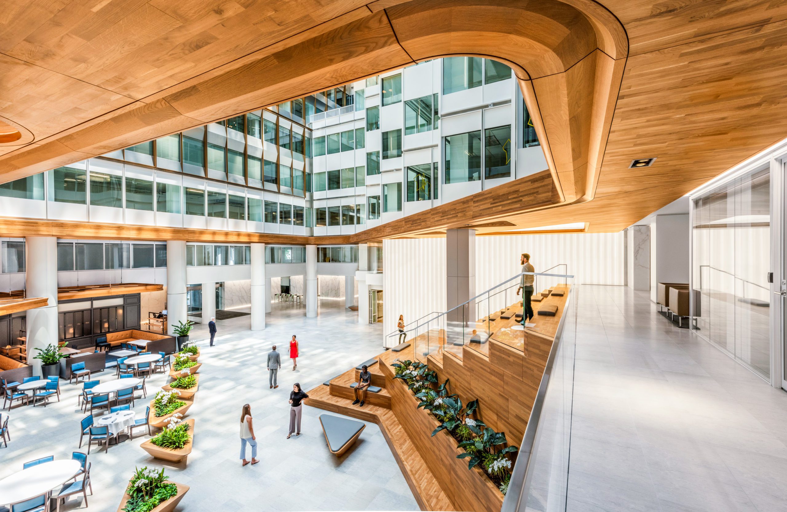 Architectural rendering of the interior courtyard at Metropolitan Square