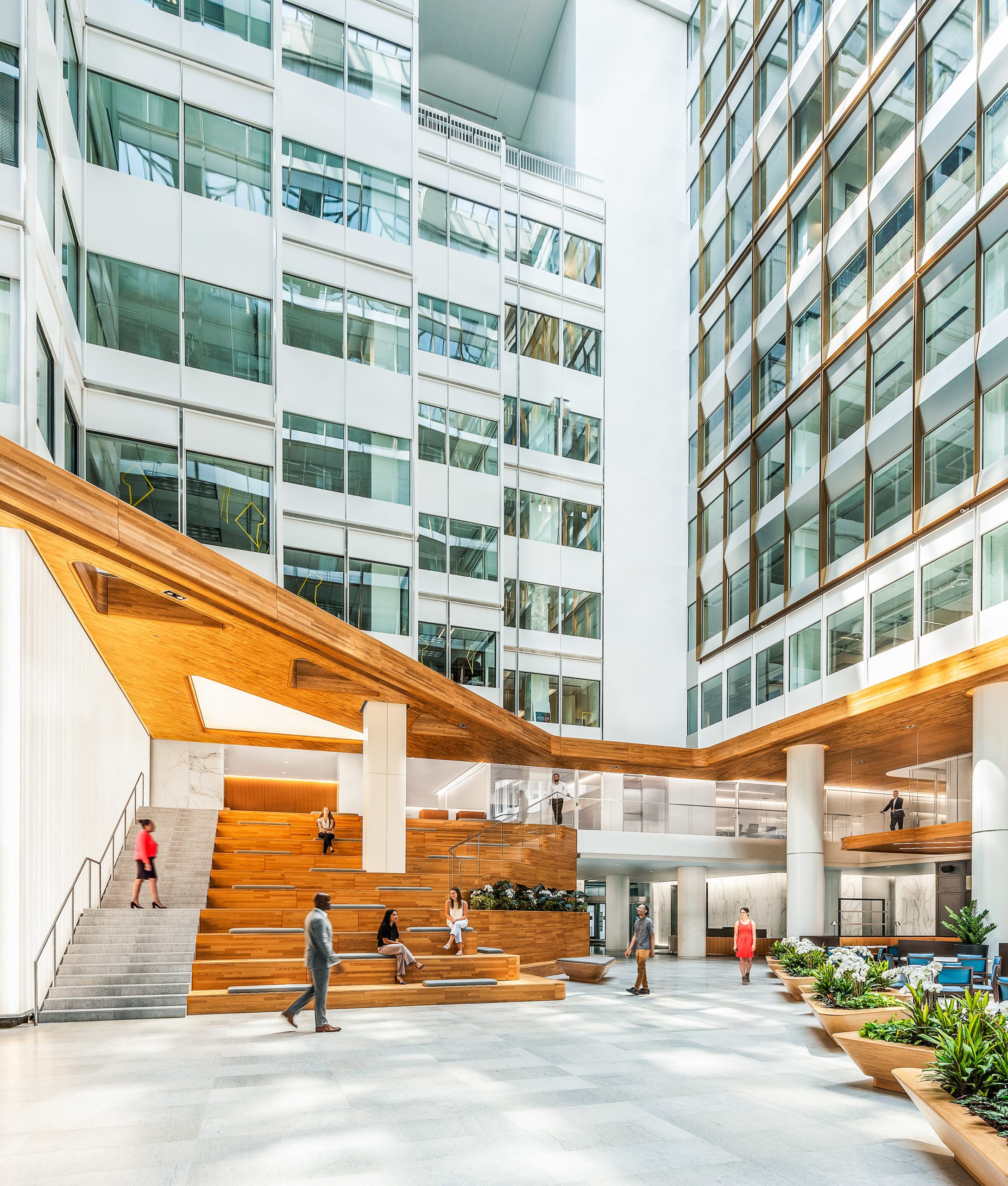Architectural rendering of the interior courtyard of Metropolitan Square