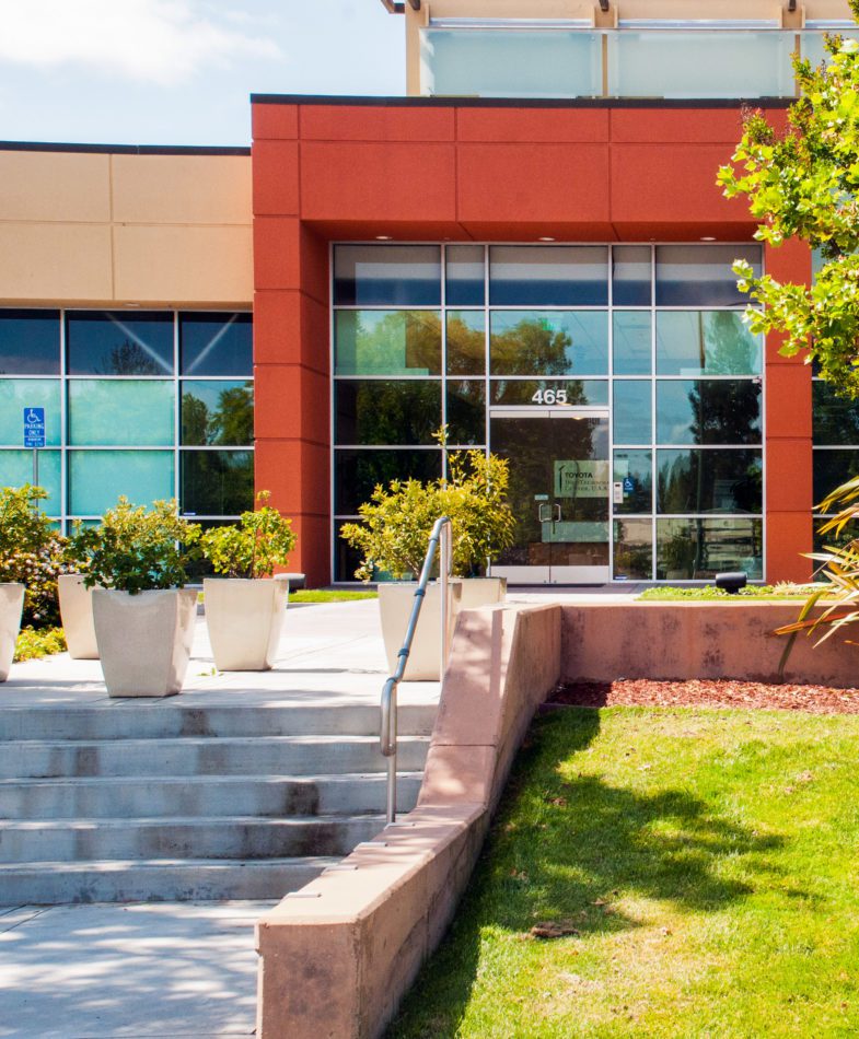 Front entrance of a property at Mountainview Research Park.