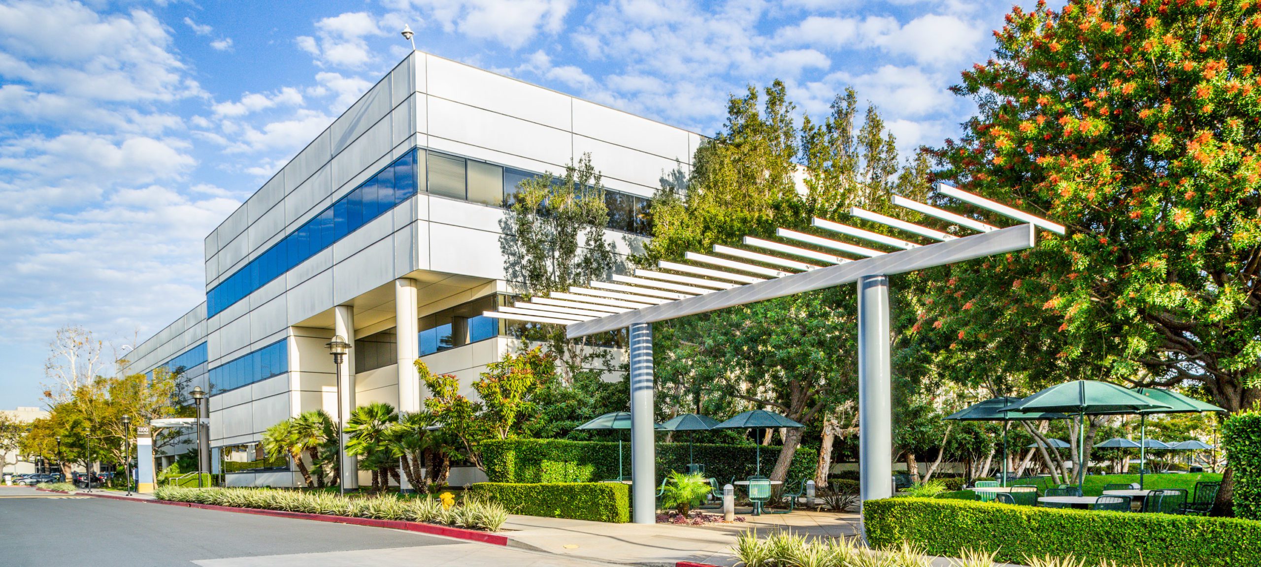 Santa Monica Business park on a sunny day.