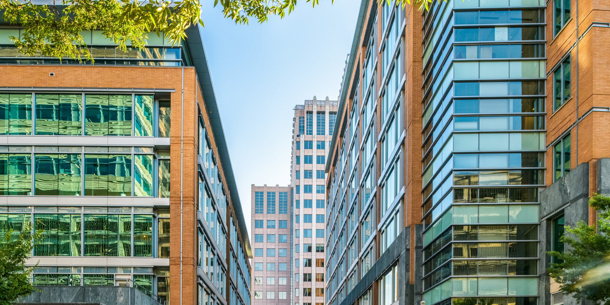 Street level view of the South of Market campus