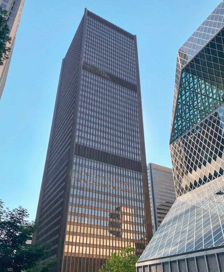 Looking up at Safeco Plaza